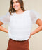 DESTINED TO IMPRESS WOVEN TOP
