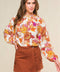 ROMANTICALLY ENTANGLED WOVEN TOP