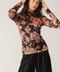FIRESIDE CHATS STRETCH LACE TOP