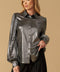 FLIRTY VIBES FOIL COATED TOP