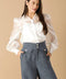 GIRL ON THE GO ORGANZA TOP