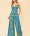 STUN LIKE ME NAVY WOVEN TOP AND PANT SET