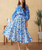SUNSET SASHAY BLUE TOP AND SKIRT SET
