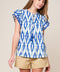 EFFORTLESS SELECTION WOVEN TOP