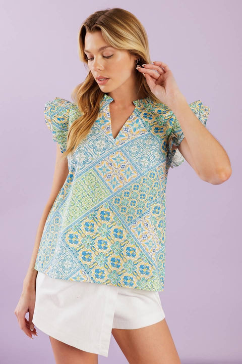 KNOW ME SO WELL WOVEN TOP
