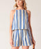 AROUND THE WORLD WOVEN TOP AND SHORT SET
