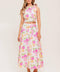 BOTANICAL BLISS WOVEN TOP AND SKIRT SET