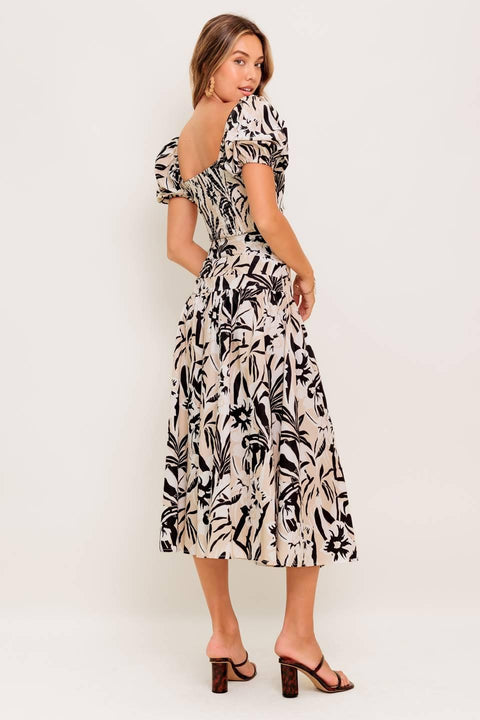 NEUTRAL ZONE WOVEN TOP AND SKIRT SET