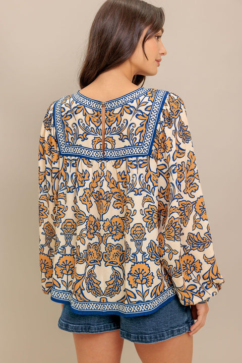 BOHEME MEADOW WOVEN TOP