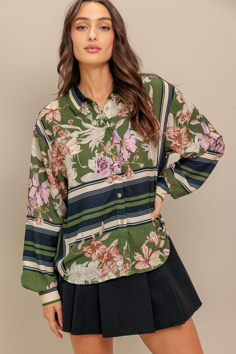 GARDEN CLUB  WOVEN TOP