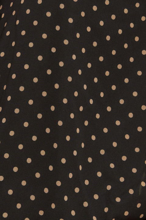MIDNIGHT DOT CHIC WOVEN TOP
