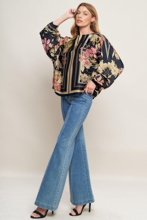 ROYAL TAPESTRY WOVEN TOP