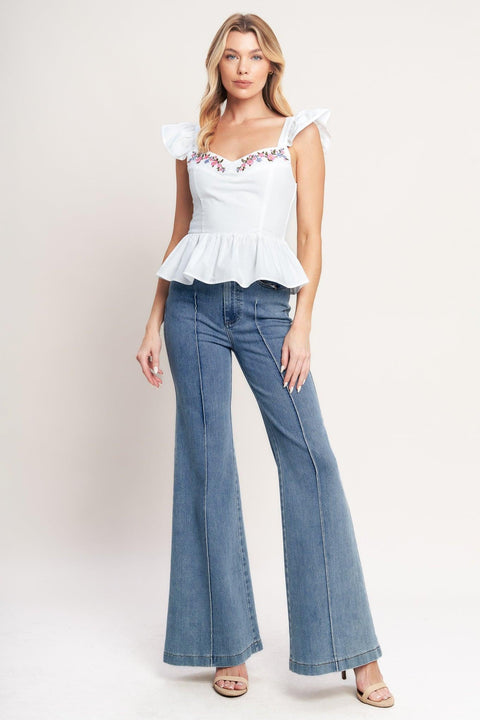 SWEETEST MOMENT WOVEN TOP