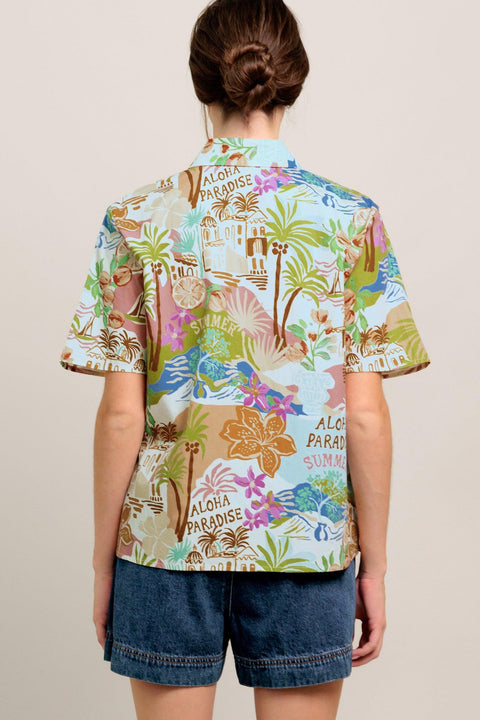 SUNSHINE GETAWAY WOVEN TOP