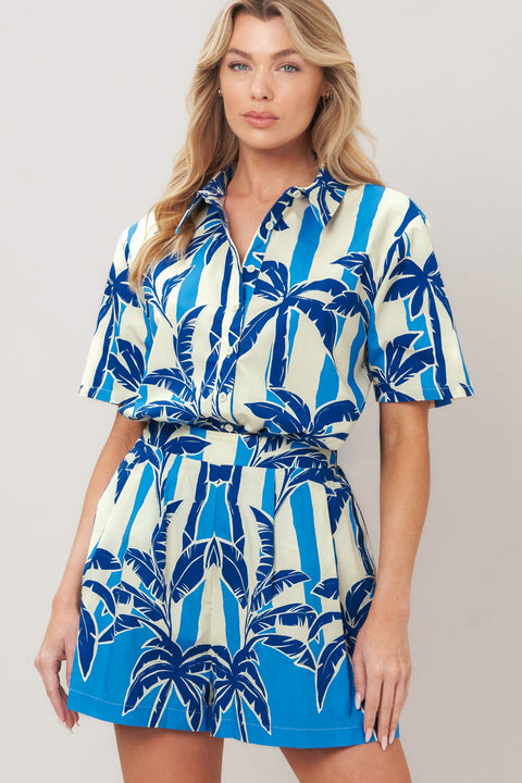 NOIR RESORT WOVEN TOP