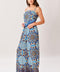 AZURE MANDALA WOVEN SCARF TOP AND PANT SET