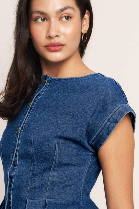 THE ONE YOU KEEP DENIM TOP
