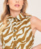 TERRA STRIPE WOVEN CROP TOP