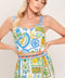 SICILIAN SUMMER WOVEN CROP TOP