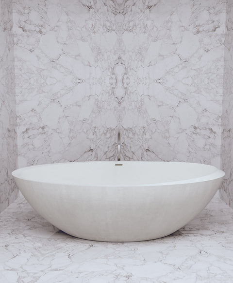 Oval Freestanding Concrete Bathtub – Studio Collection