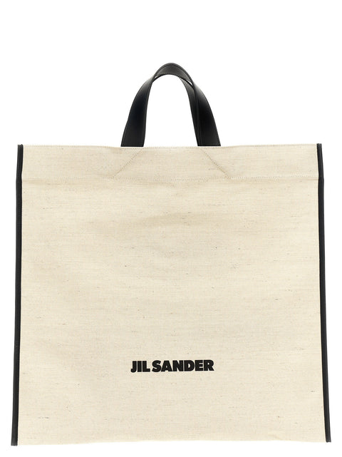 Jil Sander Border Book Tote Square Shopping Bag