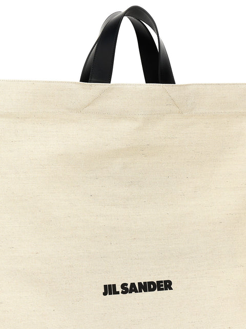 Jil Sander Border Book Tote Square Shopping Bag