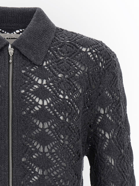 Jil Sander Openwork Wool Cardigan