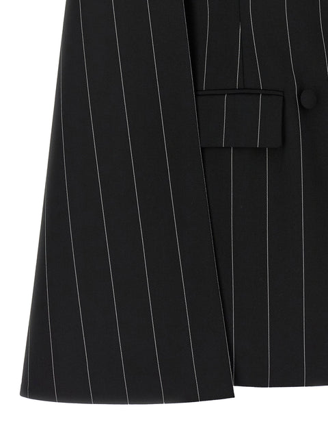 Federica Bonifaci Pinstripe Tuxedo Cape