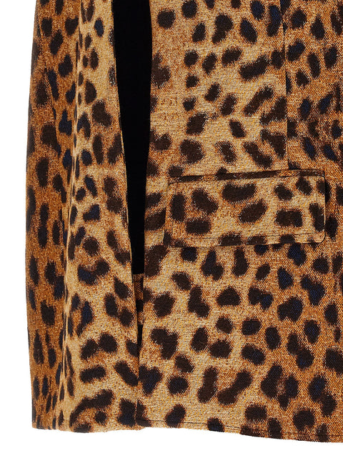 Federica Bonifaci Cape Leopard Blazer