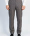 Navy Beige Checkered Fabric Trousers – Wessi