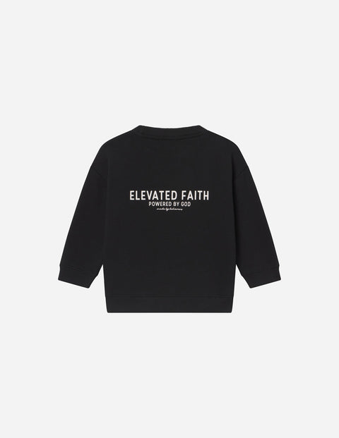 Kingdom Club Black Kids Crewneck