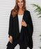Knit Dolman Open Caradigan - Black