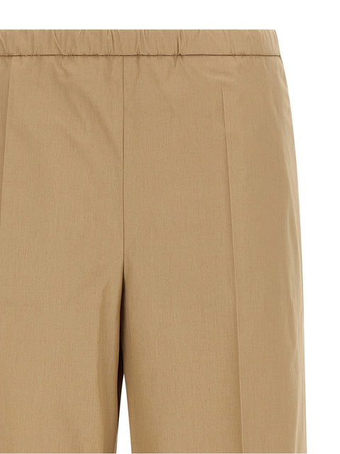 Moncler Grosgrain Logo Patch Pants