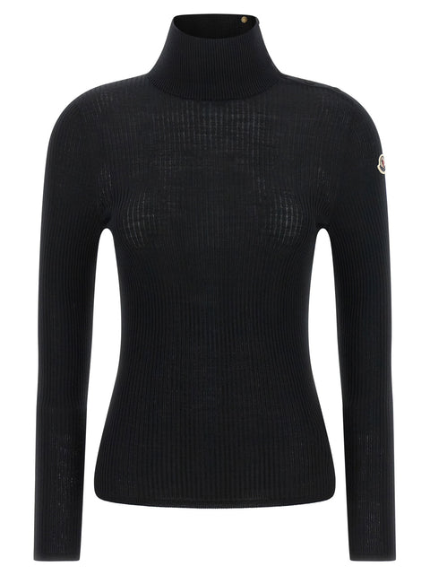 Moncler Logo Turtleneck Sweater