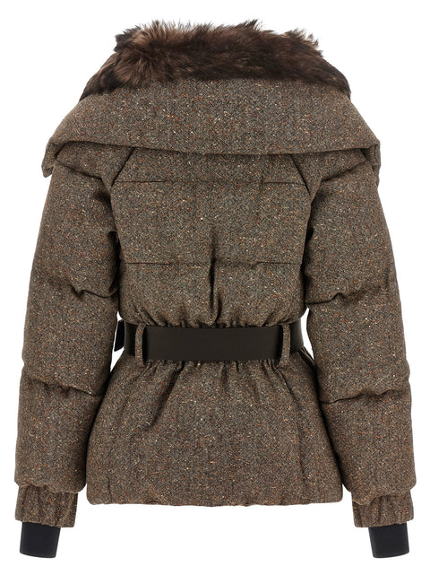 Moncler Grenoble Gelise Brown Down Jacket