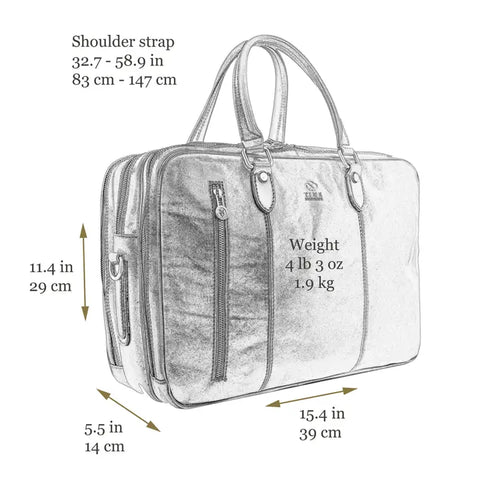 Leather Convertible Briefcase, Backpack - A Farewell To Arms Brown