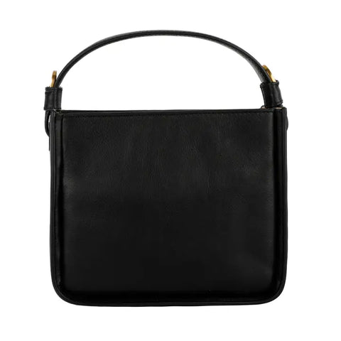 Leather Handbag - Alms For Oblivion Black