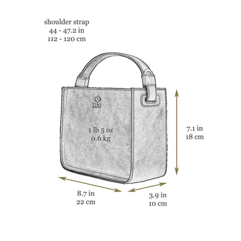 Leather Handbag - Alms For Oblivion Brown