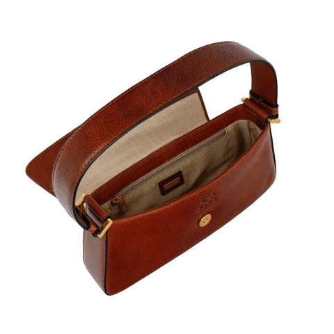 Leather Handbag - Bright Lights, Big City Brown