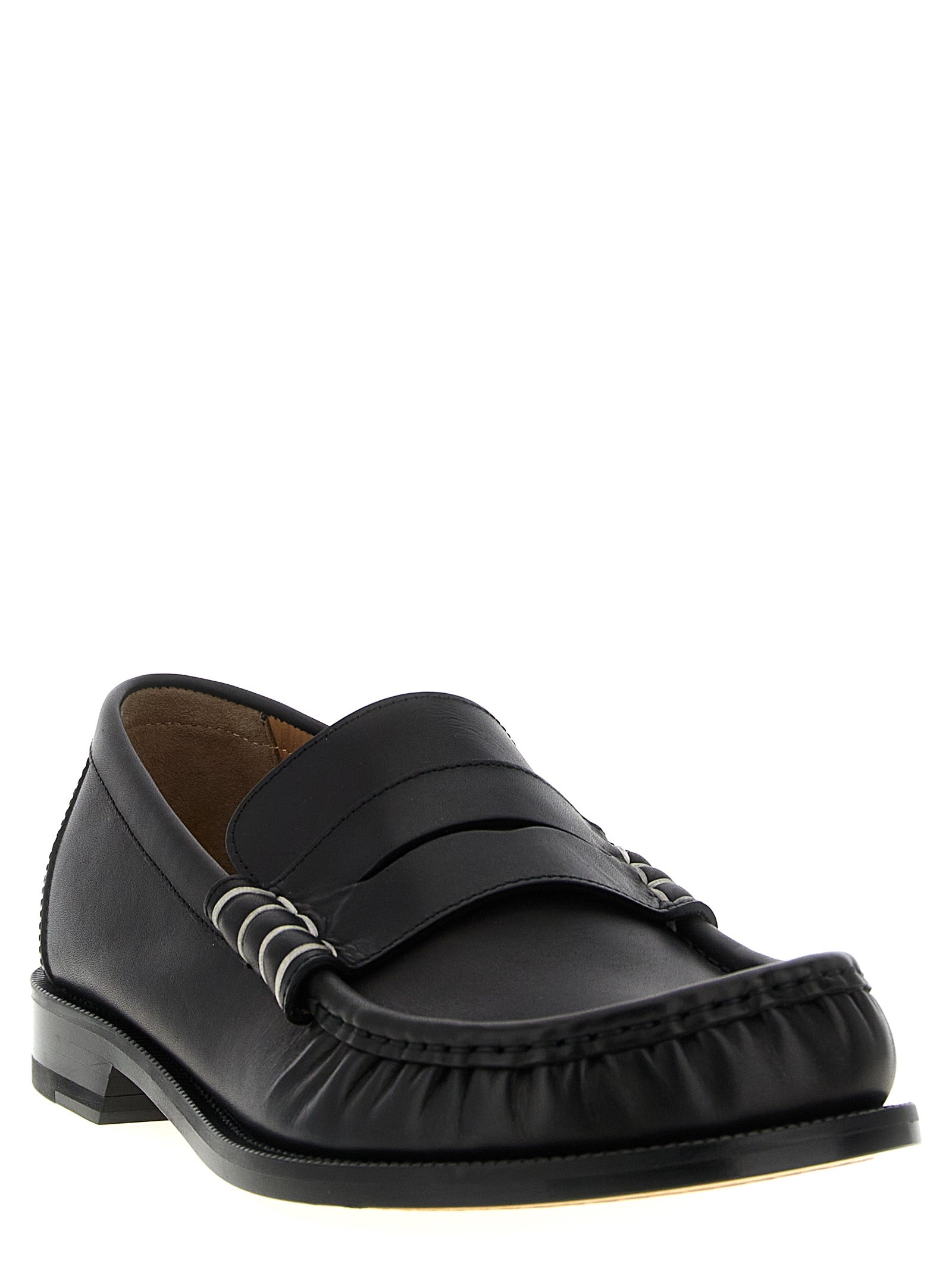 Leather Loafers with Padded Comfort Insole
