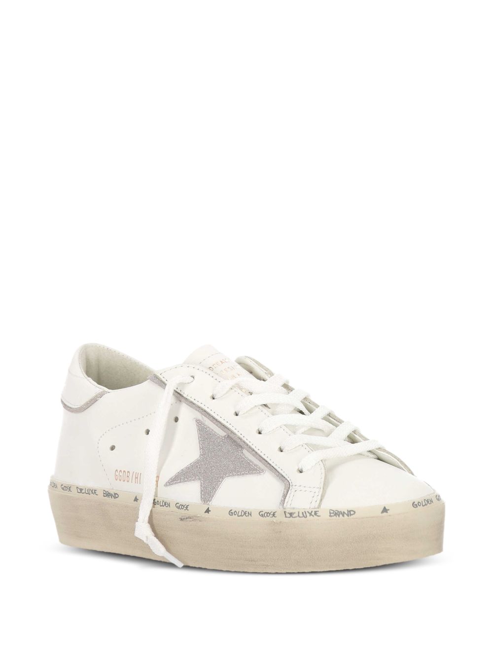 Leather Sneakers with Rubber Sole for Comfort