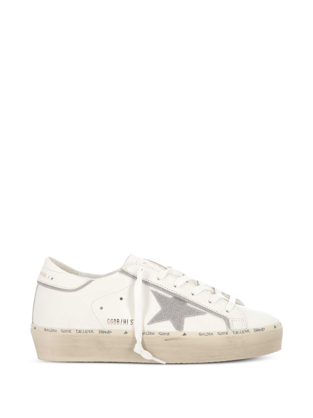 Leather Sneakers with Rubber Sole for Comfort