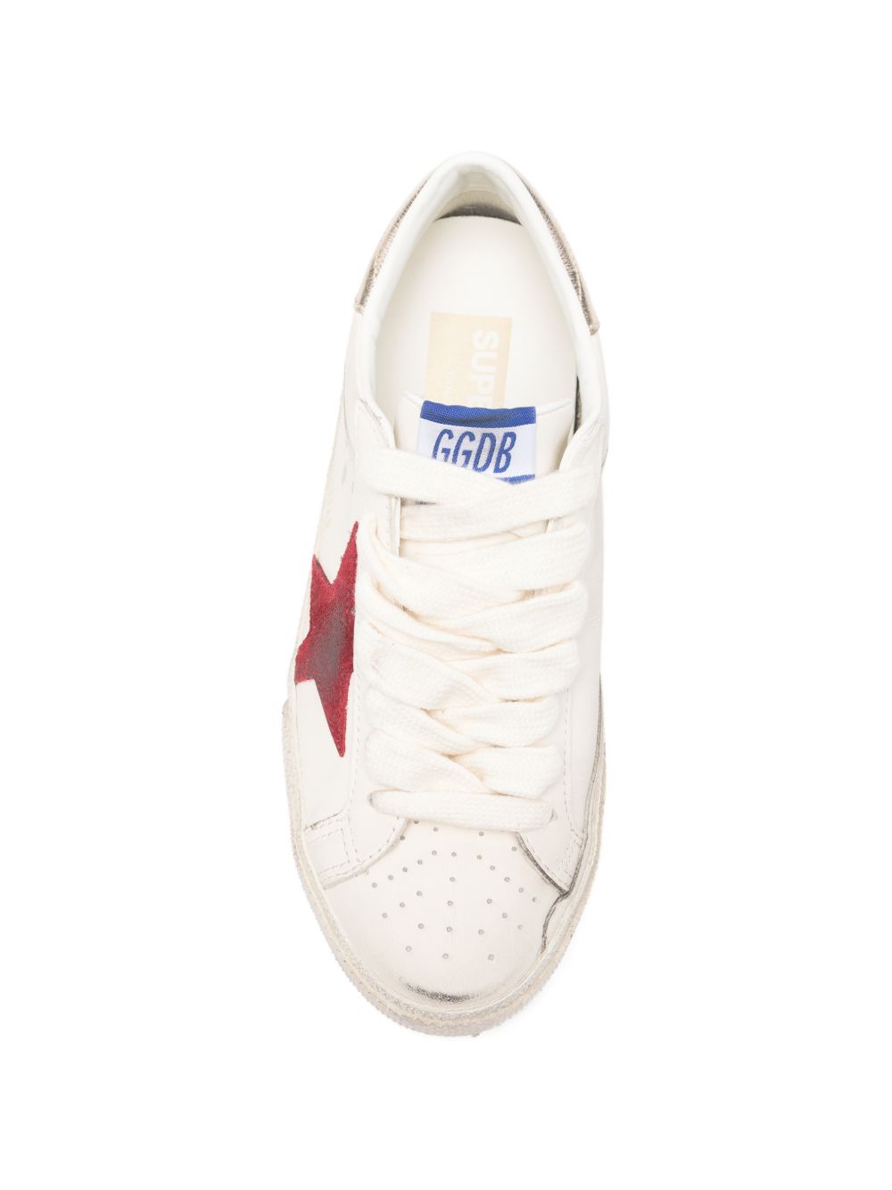 Leather Super-Star Sneakers with Logo Patch