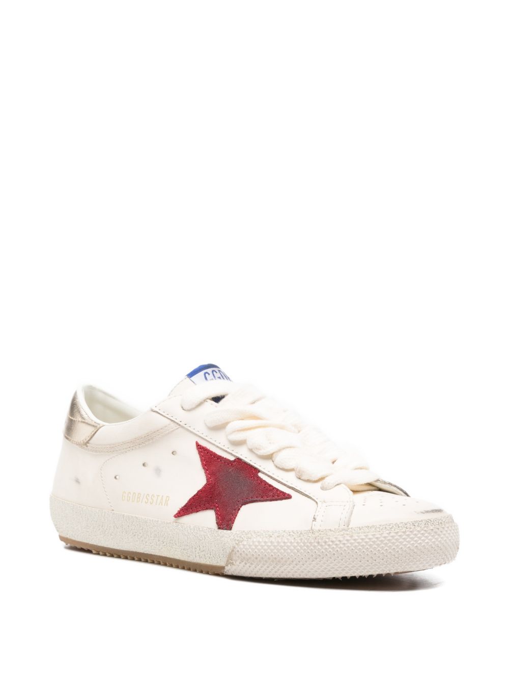 Leather Super-Star Sneakers with Logo Patch