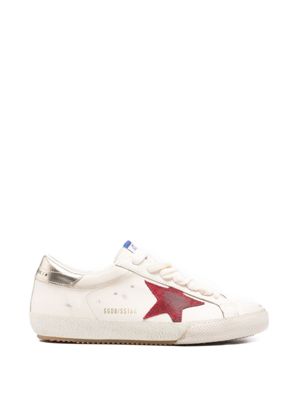 Leather Super-Star Sneakers with Logo Patch