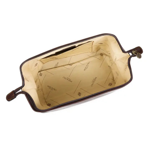 Leather Toiletry Bag - Four Past Midnight Green