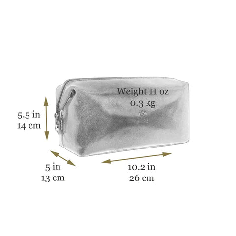 Leather Toiletry Bag - Four Past Midnight Green