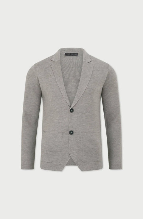 Lightweight Extra Fine Merino Wool Knitted Blazer