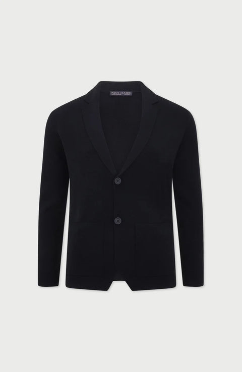 Lightweight Extra Fine Merino Wool Knitted Blazer