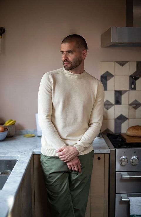 Lightweight Organic Cotton Linen Saddle Shoulder Jumper